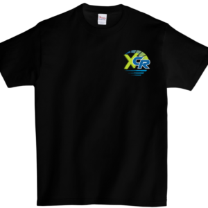 A black t-shirt with an x on it