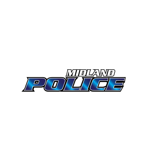 Left Chest Midland Police Short Sleeve T-shirt (Printed) - More Colors Available - Image 7