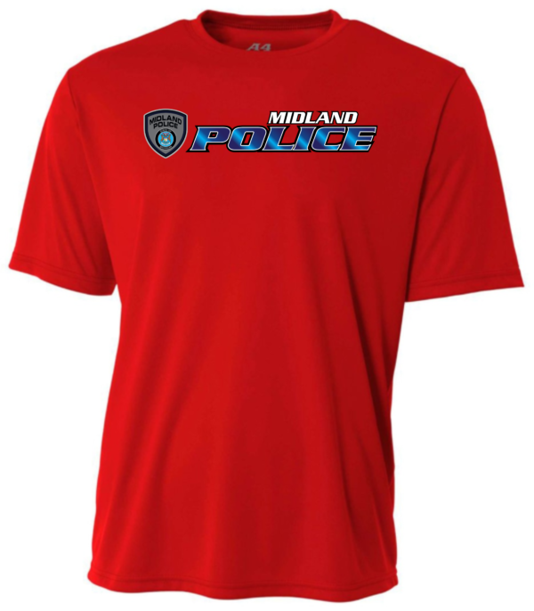 Midland Police Logo Performance Short Sleeve T-shirt (Printed) - More Colors Available - Image 2