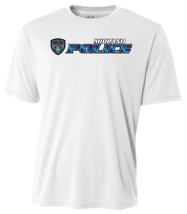 Midland Police Logo Performance Short Sleeve T-shirt (Printed) - More Colors Available - Image 3