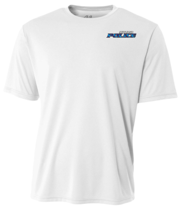 Left Chest Midland Police Performance Short Sleeve T-shirt (Printed) - More Colors Available - Image 3