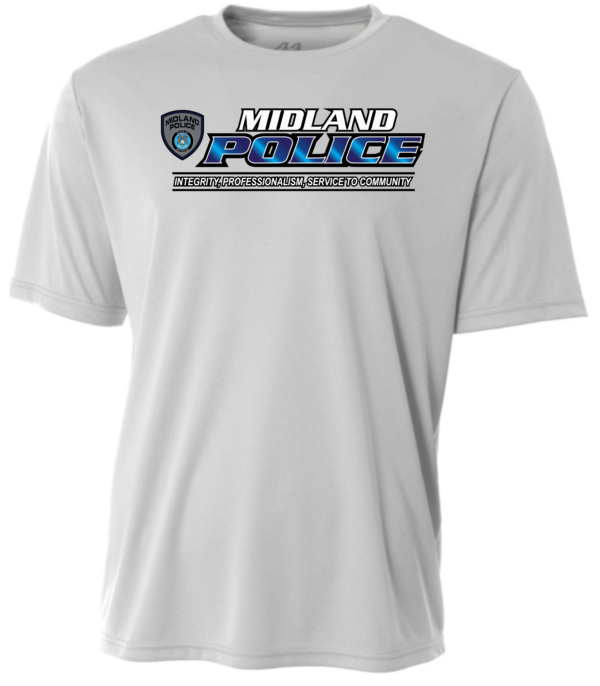 Midland Police Logo with wording Performance Short Sleeve T-shirt (Printed) - More Colors Available - Image 5