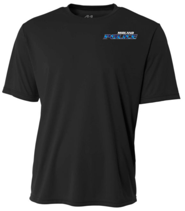 Left Chest Midland Police Performance Short Sleeve T-shirt (Printed) - More Colors Available - Image 6