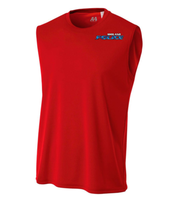 Left Chest Midland Police Performance Muscle-shirt (Printed) - More Colors Available - Image 2