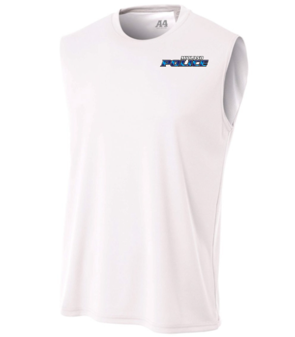 Left Chest Midland Police Performance Muscle-shirt (Printed) - More Colors Available - Image 3