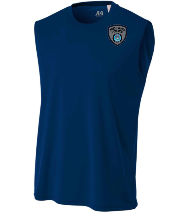 Midland Left Chest Badge Performance Muscle-shirt (Printed) - More Colors Available - Image 4