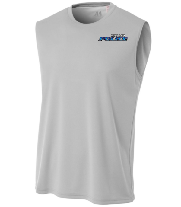 Left Chest Midland Police Performance Muscle-shirt (Printed) - More Colors Available - Image 5