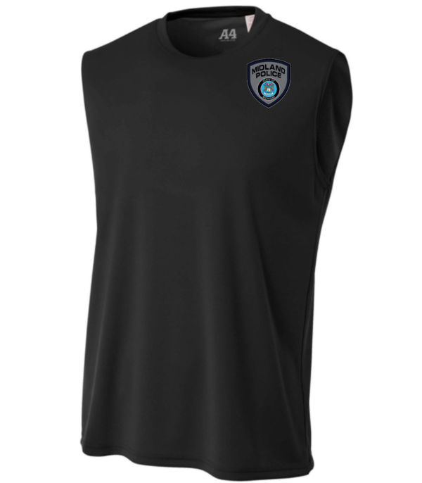 Midland Left Chest Badge Performance Muscle-shirt (Printed) - More Colors Available - Image 6