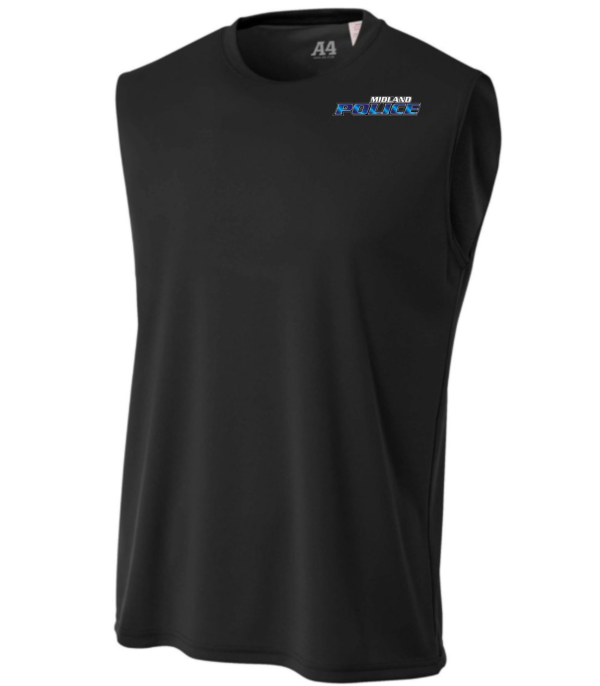 Left Chest Midland Police Performance Muscle-shirt (Printed) - More Colors Available