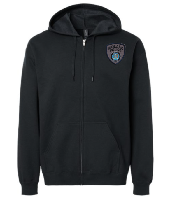 Midland Left Chest Badge Full Zip Hoodie (Embroidered) - More Colors Available - Image 6