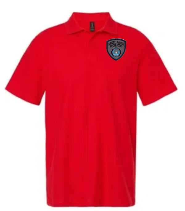 Midland Left Chest Badge Cotton Polo (Embroidered) - More Colors Available - Image 2