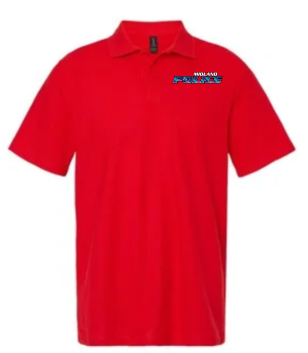 Left Chest Midland Police Cotton Polo (Printed) - More Colors Available - Image 2