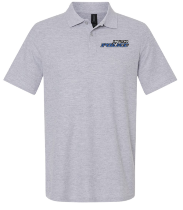 Left Chest Midland Police Cotton Polo (Embroidered) - More Colors Available - Image 5