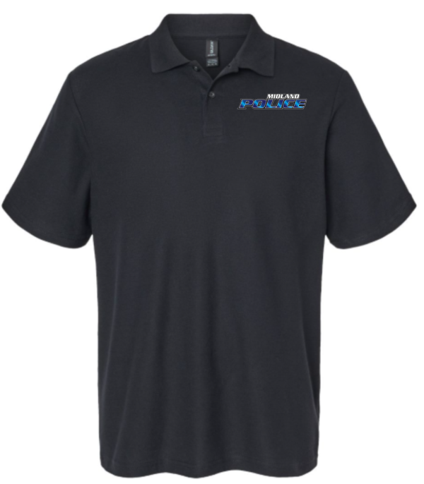 Left Chest Midland Police Cotton Polo (Printed) - More Colors Available - Image 6