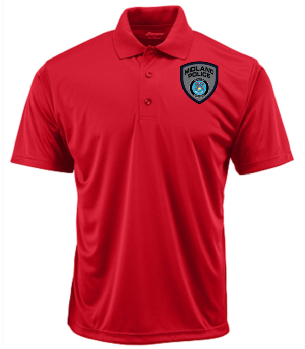 Midland Left Chest Badge Performance Polo (Printed) - More Colors Available - Image 2