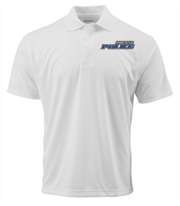 Left Chest Midland Police Performance Polo (Embroidered) - More Colors Available - Image 3