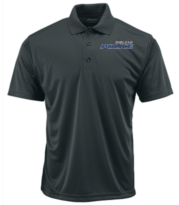 Left Chest Midland Police Performance Polo (Embroidered) - More Colors Available - Image 5