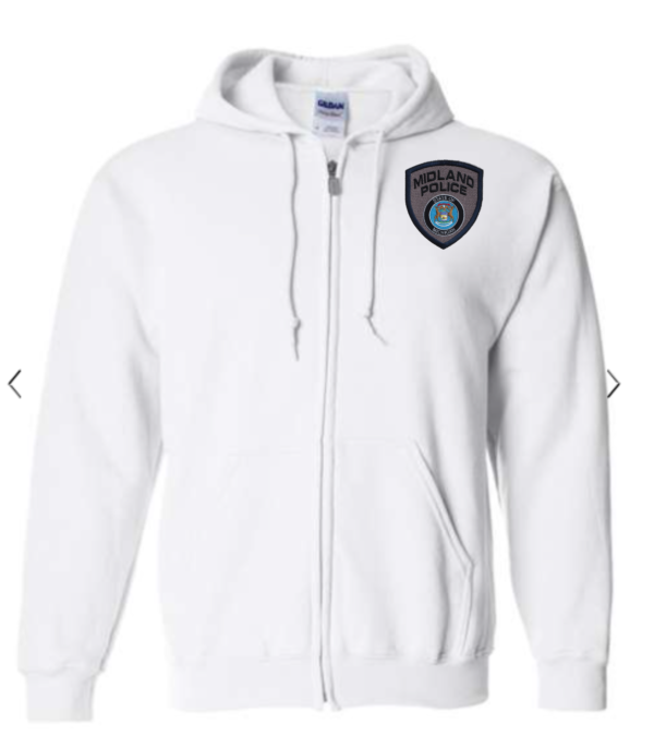 Midland Left Chest Badge Full Zip Hoodie (Embroidered) - More Colors Available - Image 3