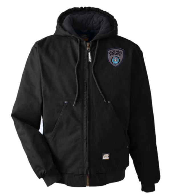 Midland Badge Outdoor Coat - With Hood (Embroidered)