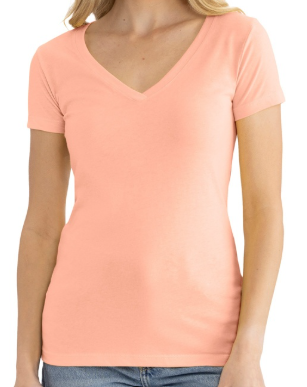 Dyer Lake - Loon Lake Design V Neck Woman's T-Shirt (Printed) - More Colors Available - Image 5