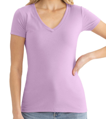 Dyer Lake - Loon Lake Design V Neck Woman's T-Shirt (Printed) - More Colors Available - Image 6