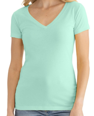 Dyer Lake - Loon Lake Design V Neck Woman's T-Shirt (Printed) - More Colors Available - Image 7